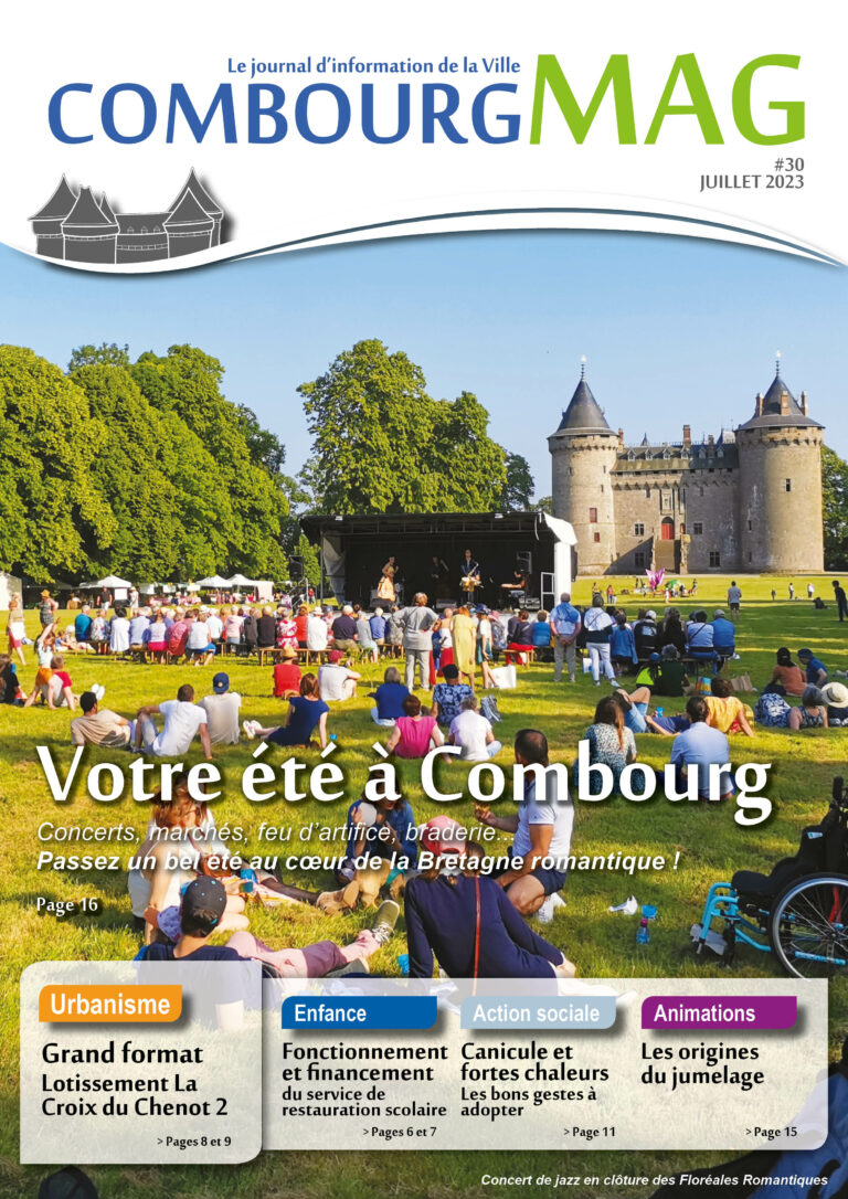 Lire la suite à propos de l’article Le Combourg Mag #30 de Juillet est en ligne