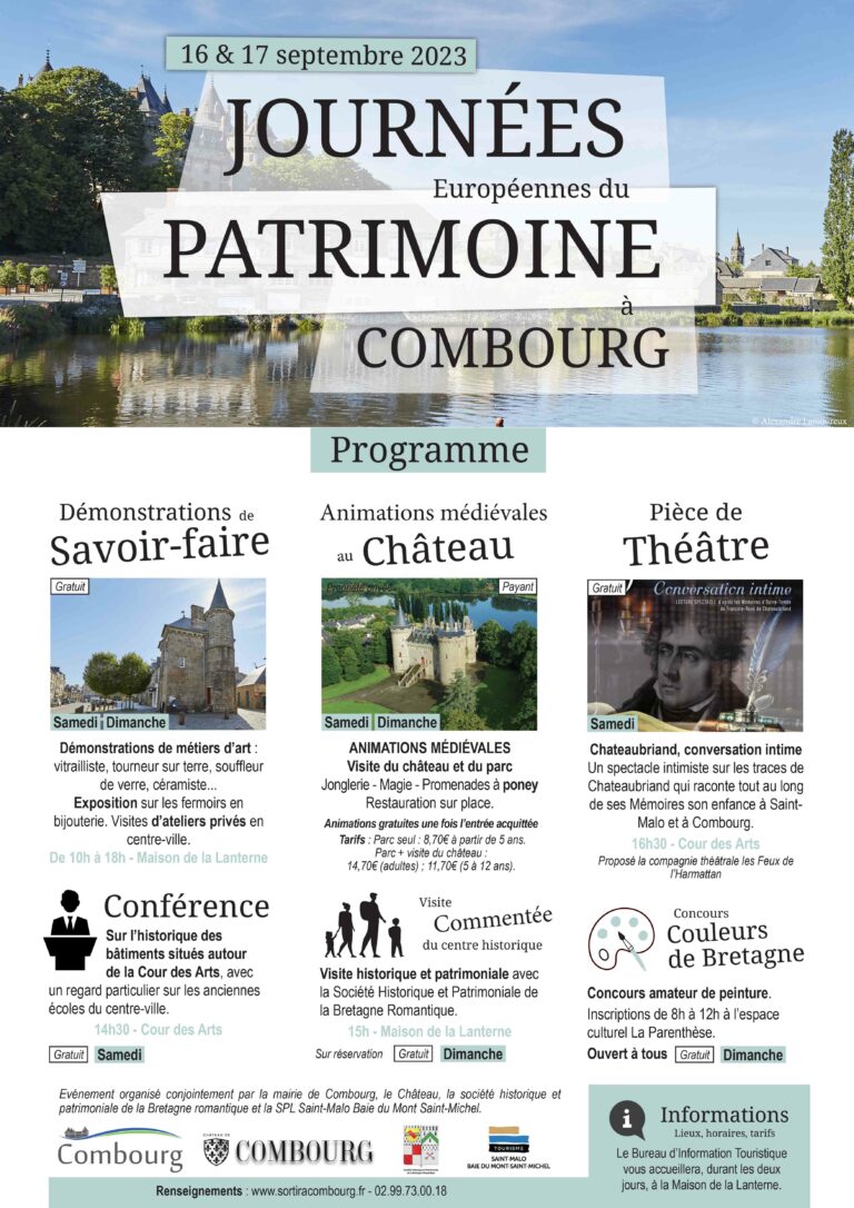 Lire la suite à propos de l’article Le patrimoine en fête ce week-end