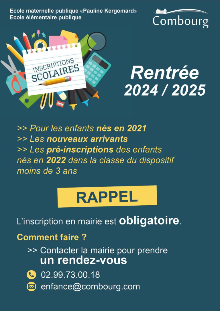 Lire la suite à propos de l’article Inscriptions scolaires
