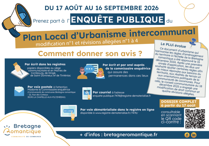Lire la suite à propos de l’article Évolutions du Plan Local d’Urbanisme intercommunal (PLUi) : Enquête Publique
