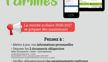 PORTAIL FAMILLES (mise à jour annuelle OBLIGATOIRE)
