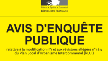 Évolutions du Plan Local d’Urbanisme intercommunal (PLUi) : Enquête Publique